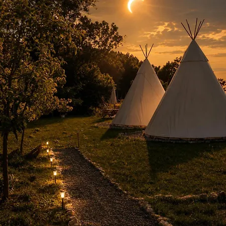 住宿加早餐酒店 Escapade Insolite - Domes, Tipis, Aire De Camping-cars & Vans Saint-Pierre-de-Juillers